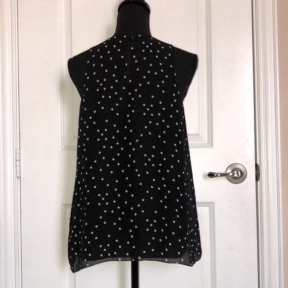 Vince Camuto Polka Dot Sleeveless Top Size Small - Picture 10 of 12